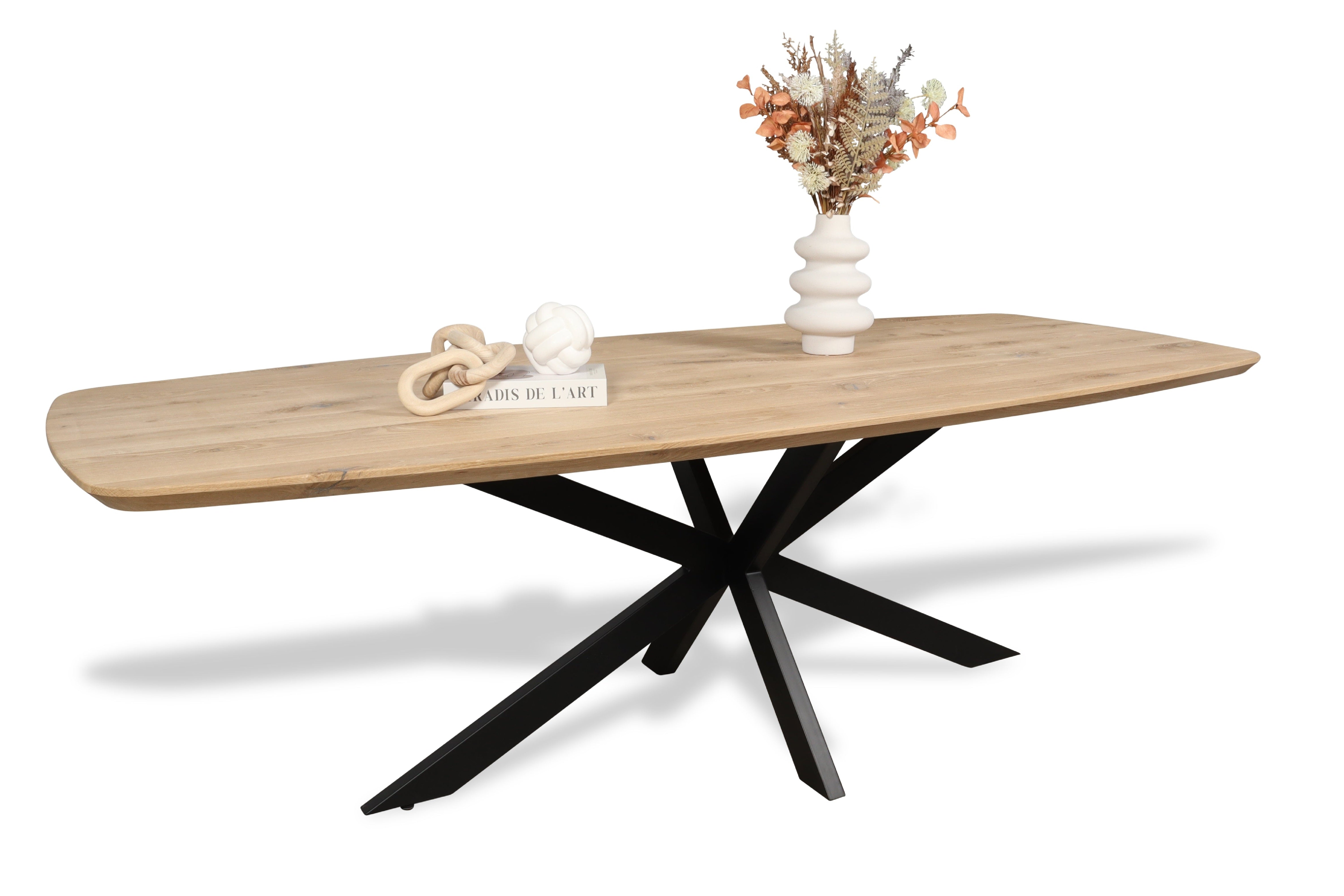 Deens ovale eiken eettafel - SlimLine – PUUR met Hout