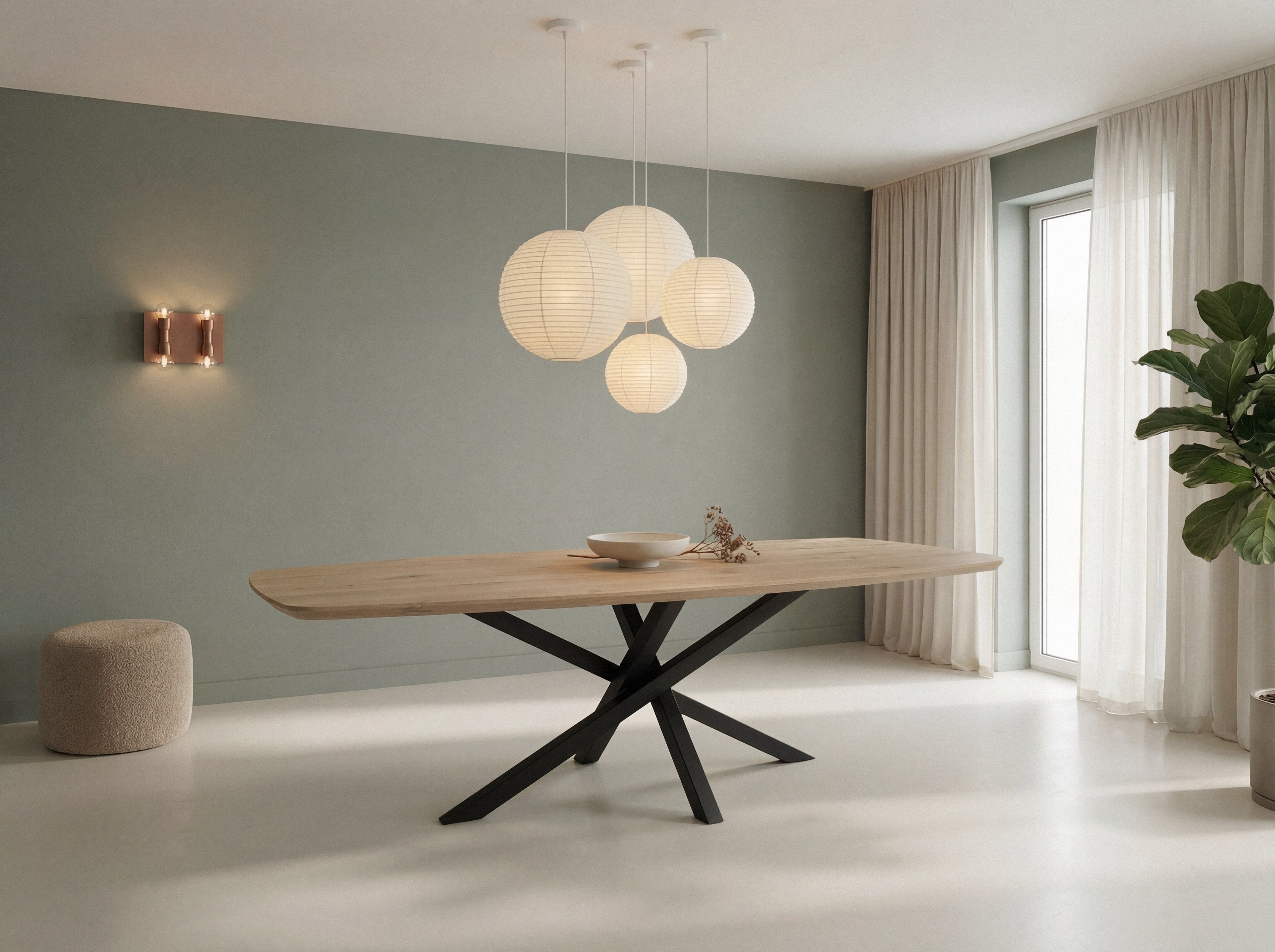 Deens ovale eiken eettafel Orjan