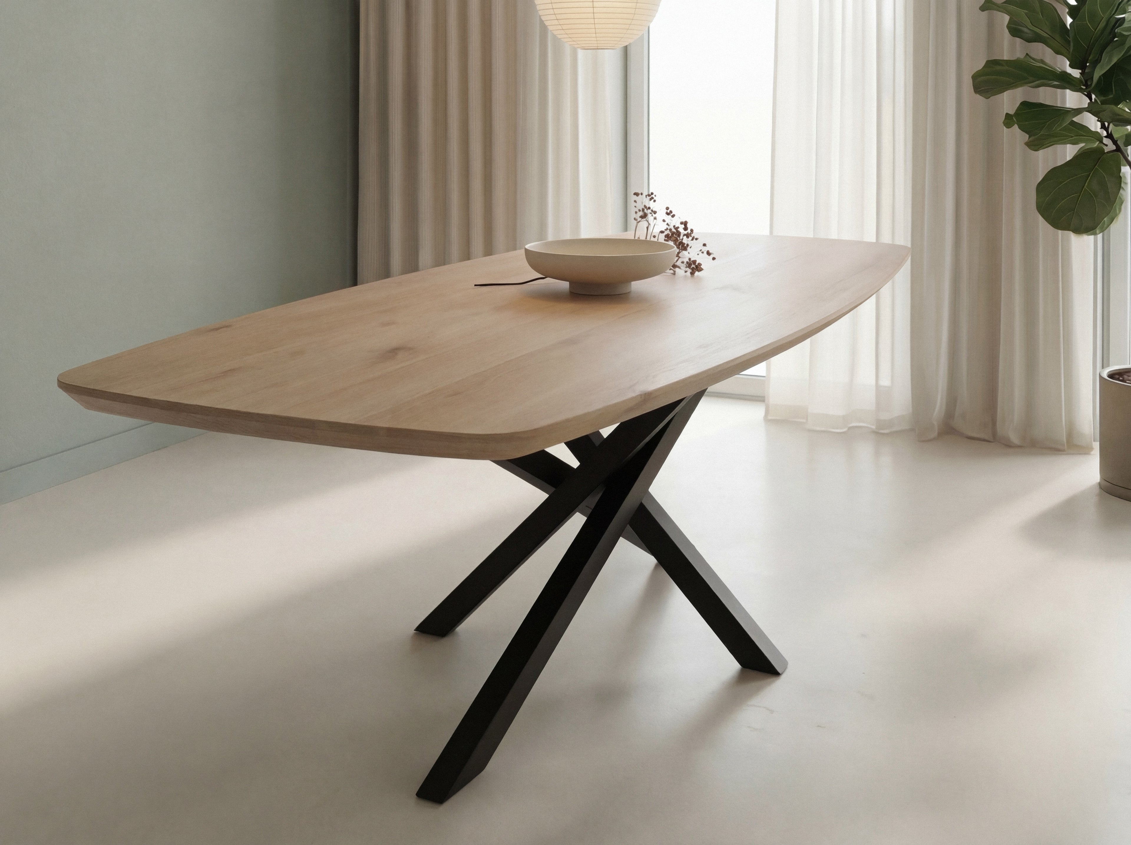 Deens ovale eiken eettafel Orjan