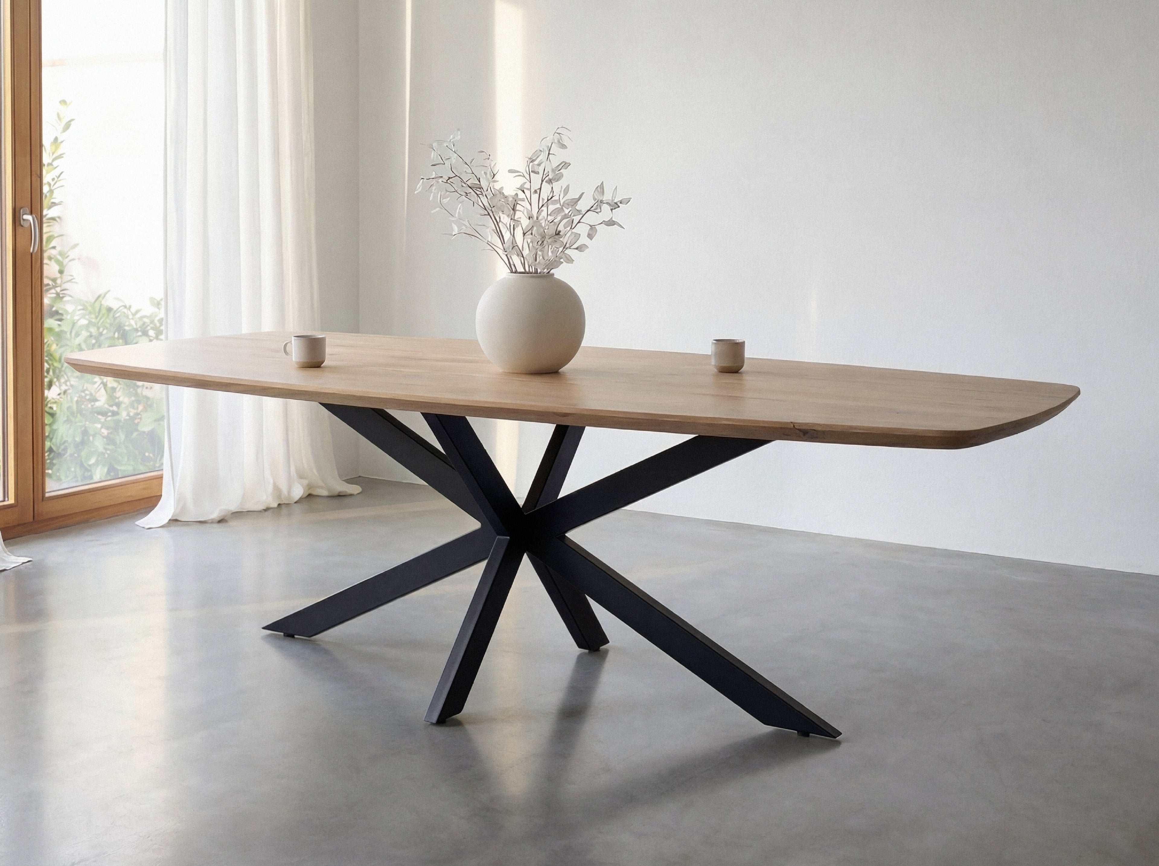 Deens ovale eiken eettafel Trym