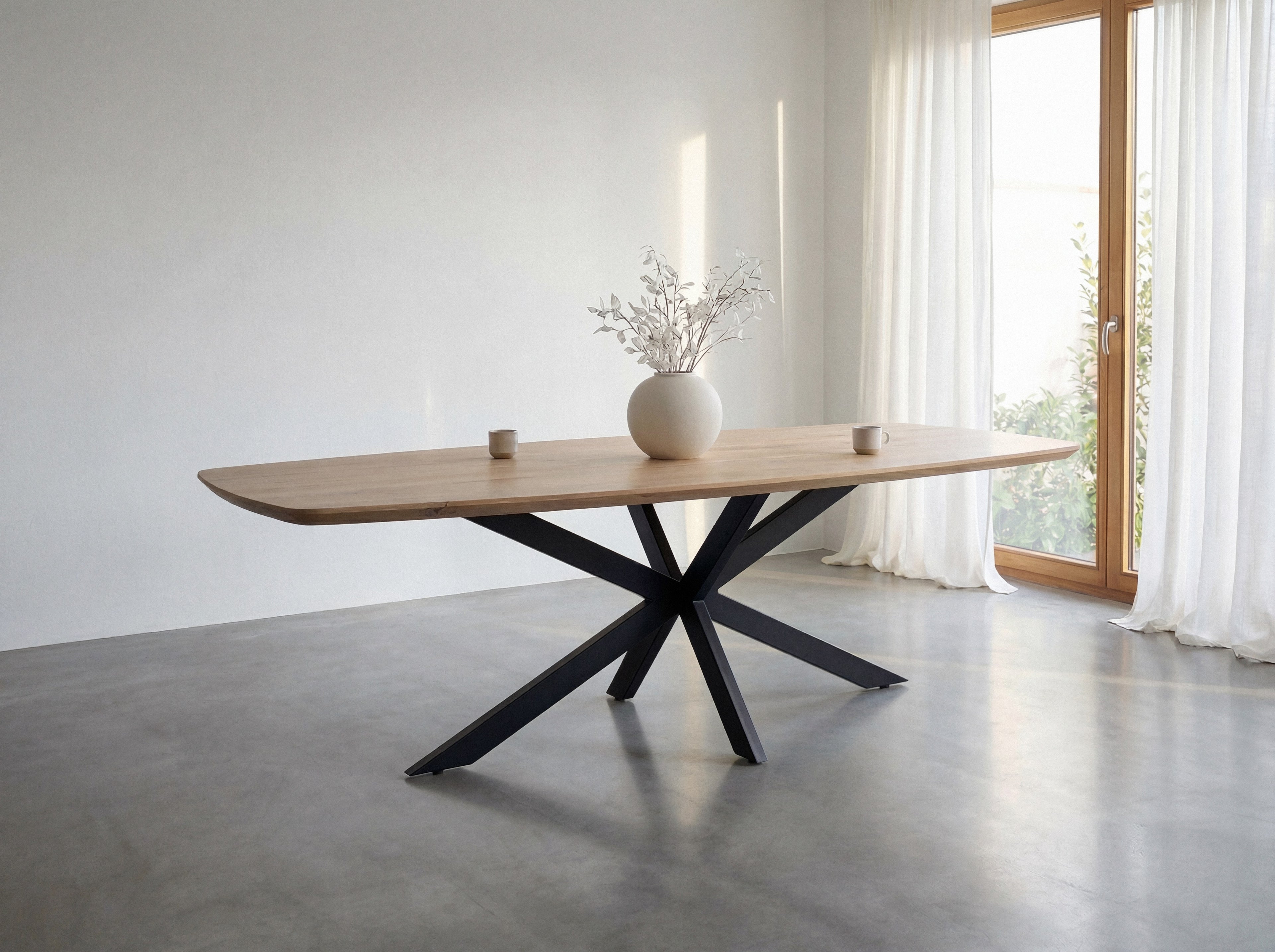 Deens ovale eiken eettafel Trym