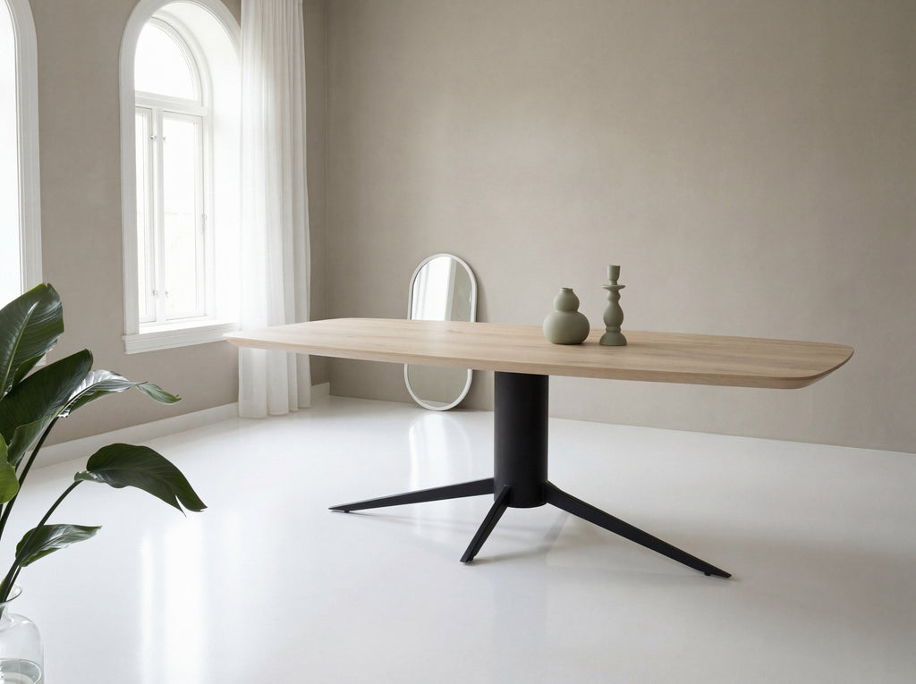 Deens ovale eiken eettafel Haley