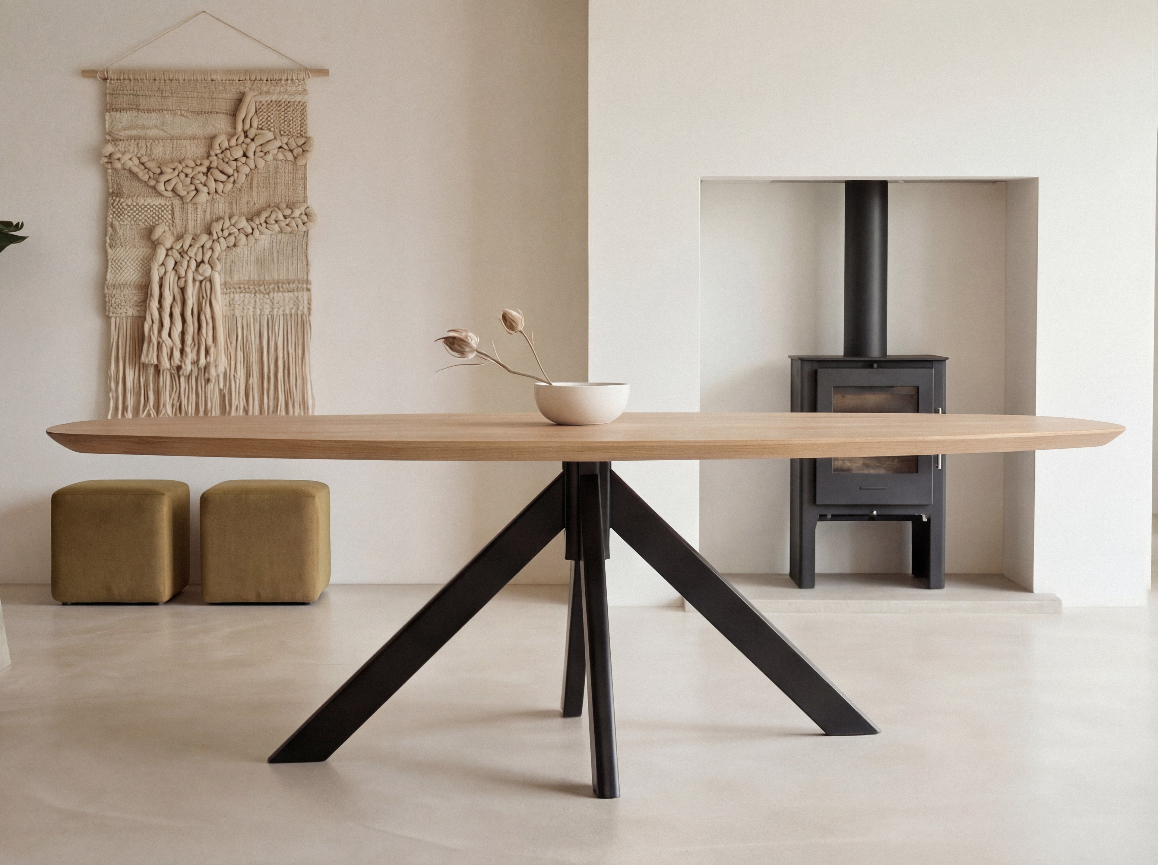 Zweeds ovale eiken eettafel Klara