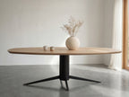Zweeds ovale eiken eettafel Bodine
