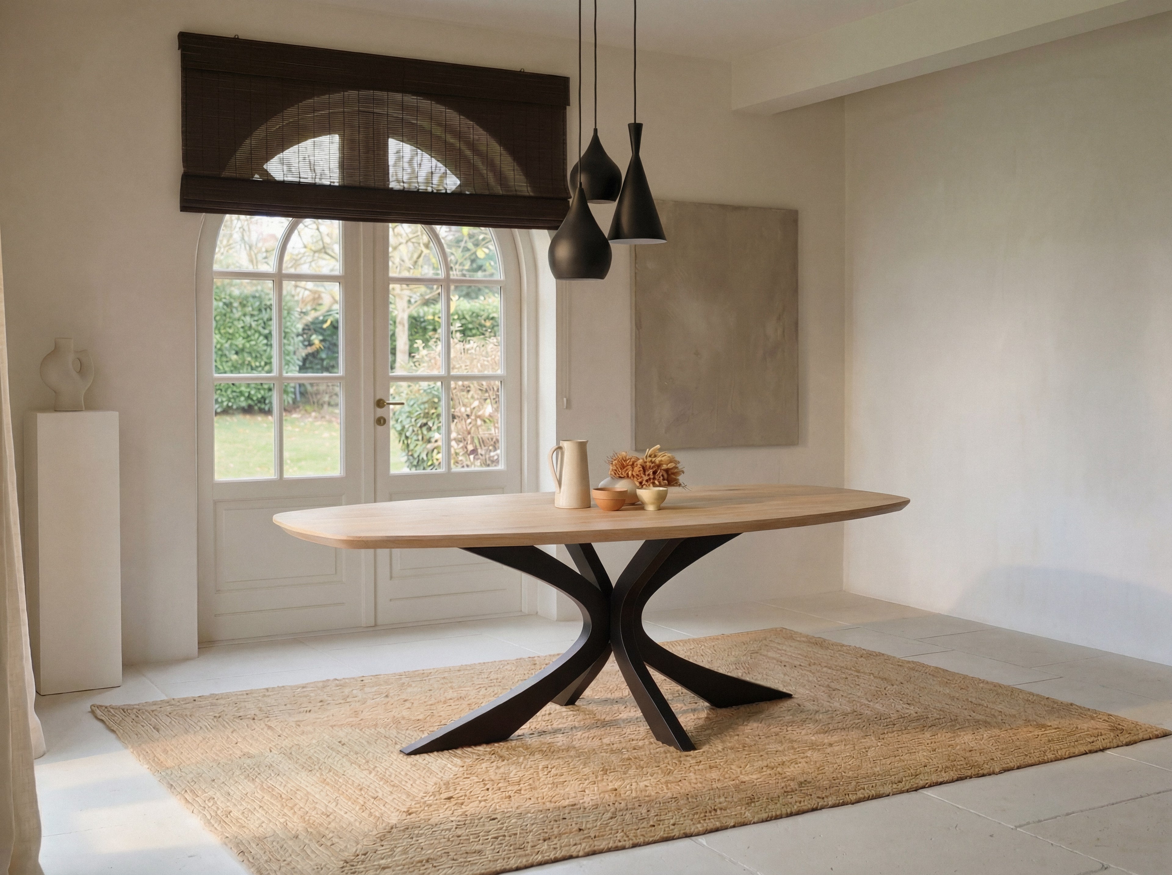 Zweeds ovale eiken eettafel Birgit