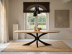 Zweeds ovale eiken eettafel Birgit