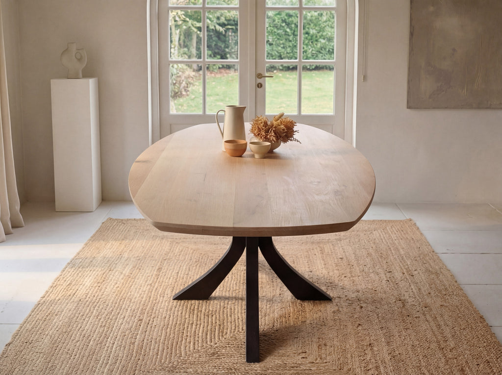 Zweeds ovale eiken eettafel Birgit