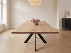 Eiken boomstam eettafel Stine