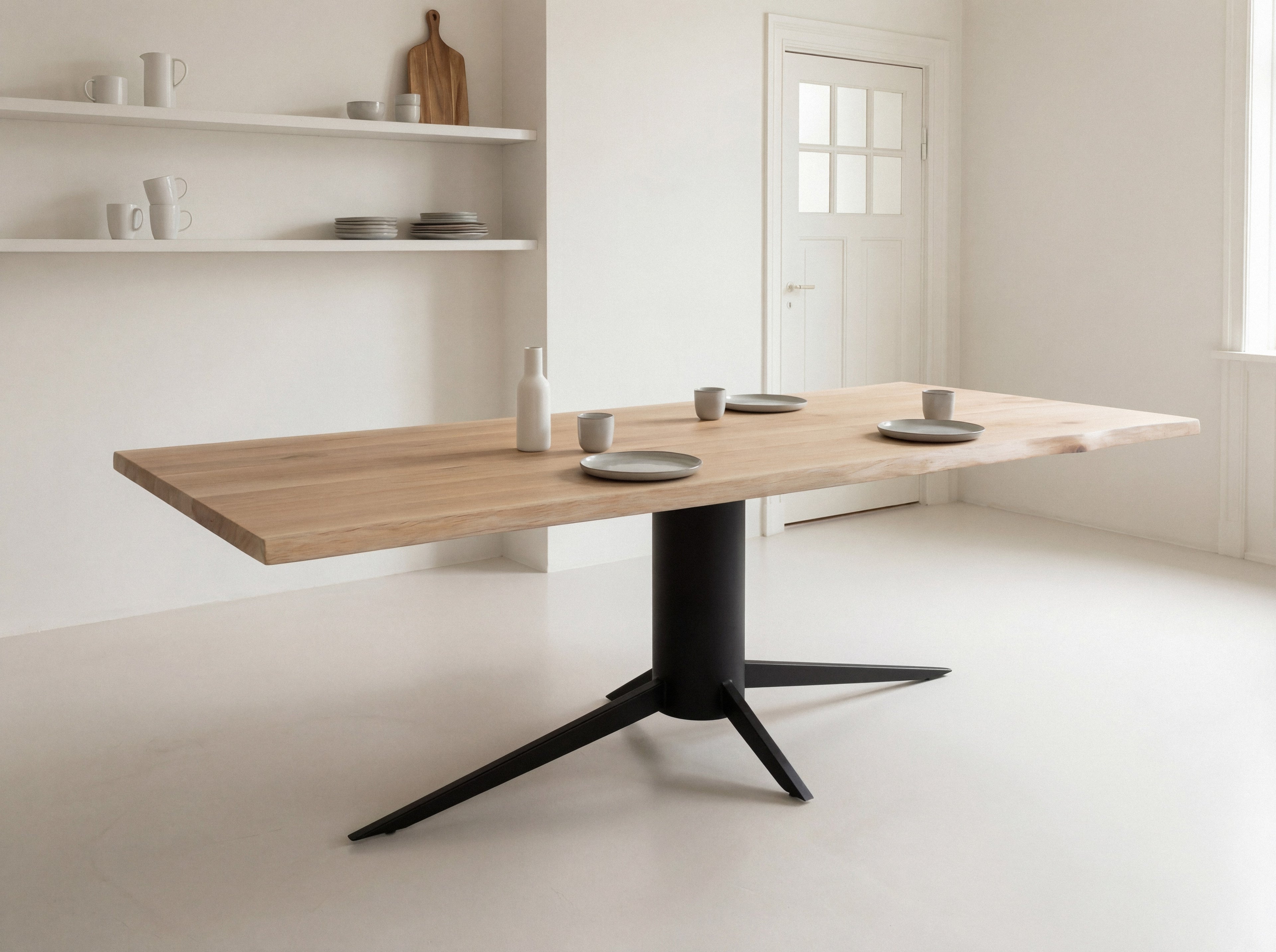Eiken boomstam eettafel Ilva