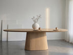 Organische eiken eettafel Ragnar