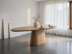 Organische eiken eettafel Ragnar