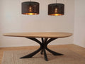Organische eiken eettafel Lorens