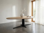 Organische eiken eettafel Svea