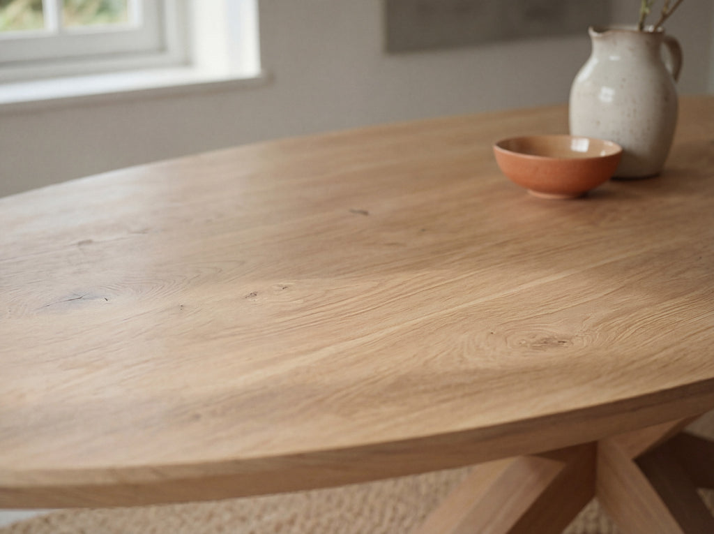 Ovale eiken eettafel Ester