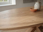 Ovale eiken eettafel Ester