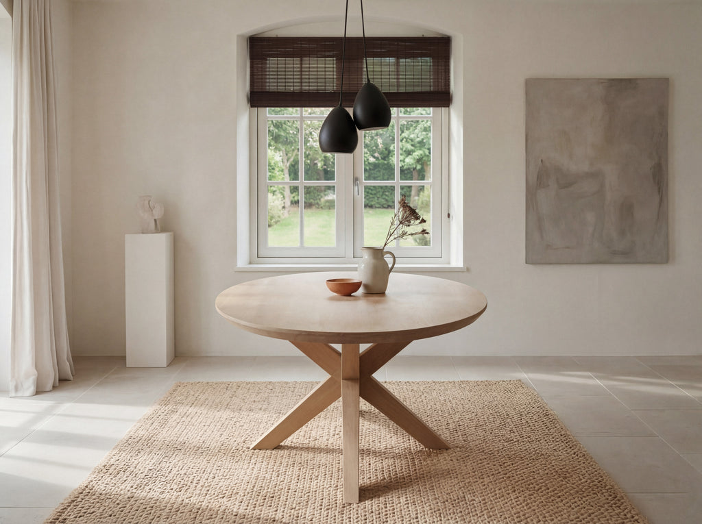 Ovale eiken eettafel Ester