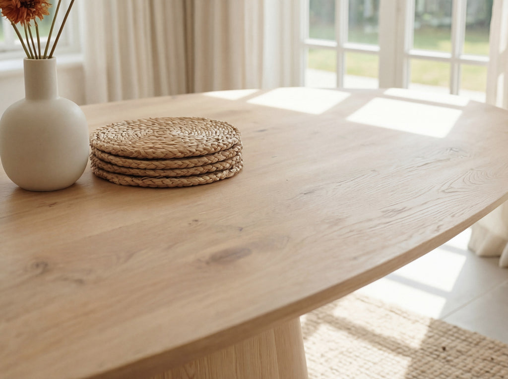 Ovale eiken eettafel Marja