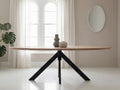 Ovale eiken eettafel Runa