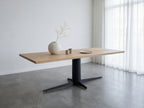 Rechthoekige eiken eettafel Ari