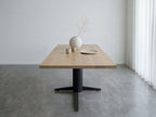 Rechthoekige eiken eettafel Ari