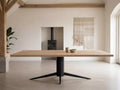Rechthoekige eiken eettafel Tore