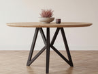 Eiken ronde eettafel Bjorn
