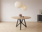Eiken ronde eettafel Bjorn
