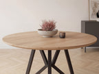 Eiken ronde eettafel Bjorn