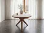 Plat ovale eiken eettafel Filip