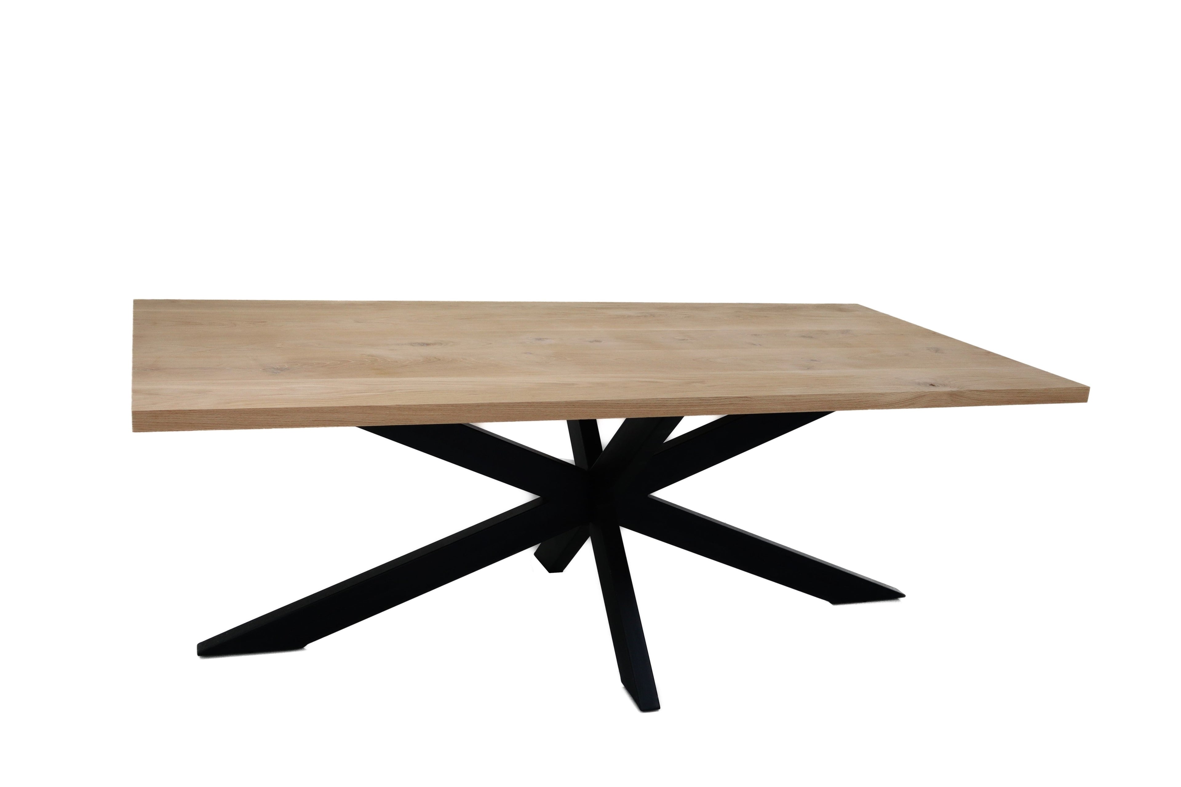 Eiken recht tafelblad 40mm