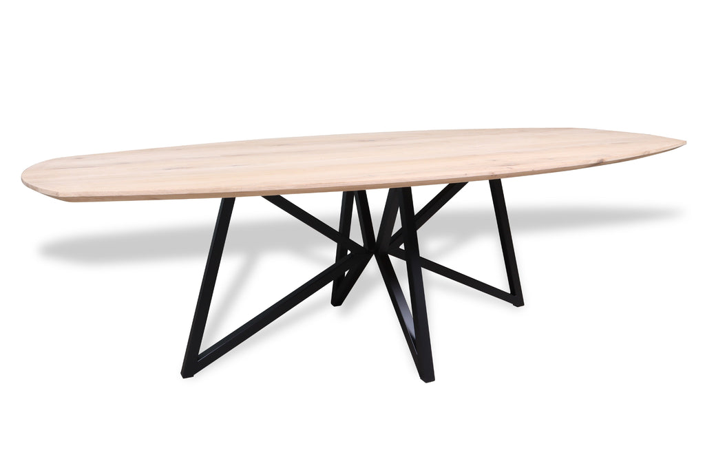 Zweeds ovale eiken eettafel Arnora