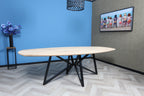 Zweeds ovale eiken eettafel Arnora