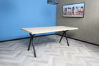 Eiken boomstam eettafel Asger