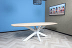 Zweeds ovale eiken eettafel Aslak