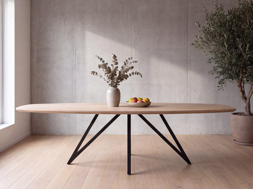 Zweeds ovale eiken eettafel Bjarni