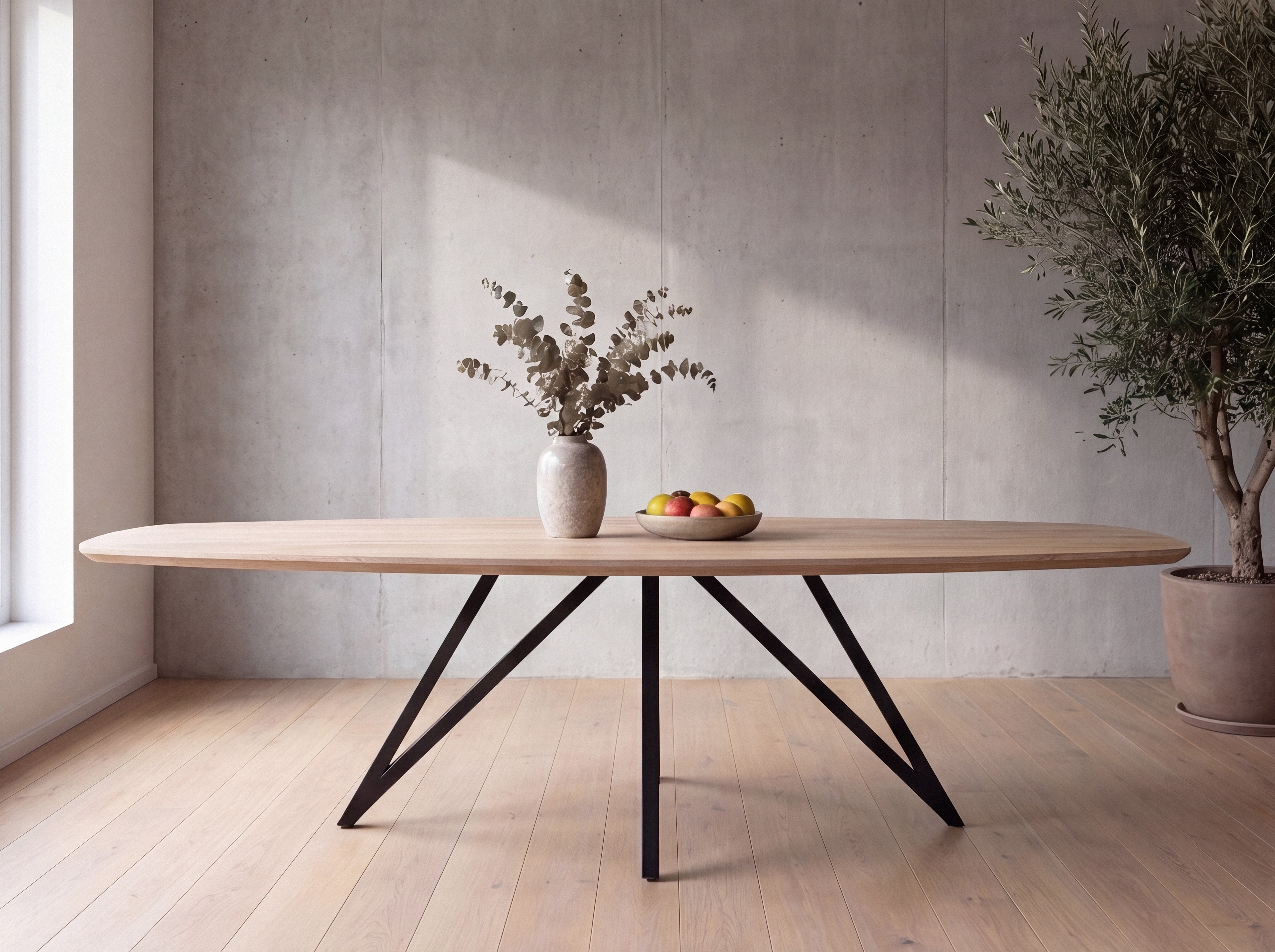 Zweeds ovale eiken eettafel Bjarni