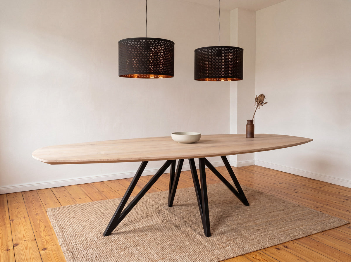 Zweeds ovale eiken eettafel Bjarni