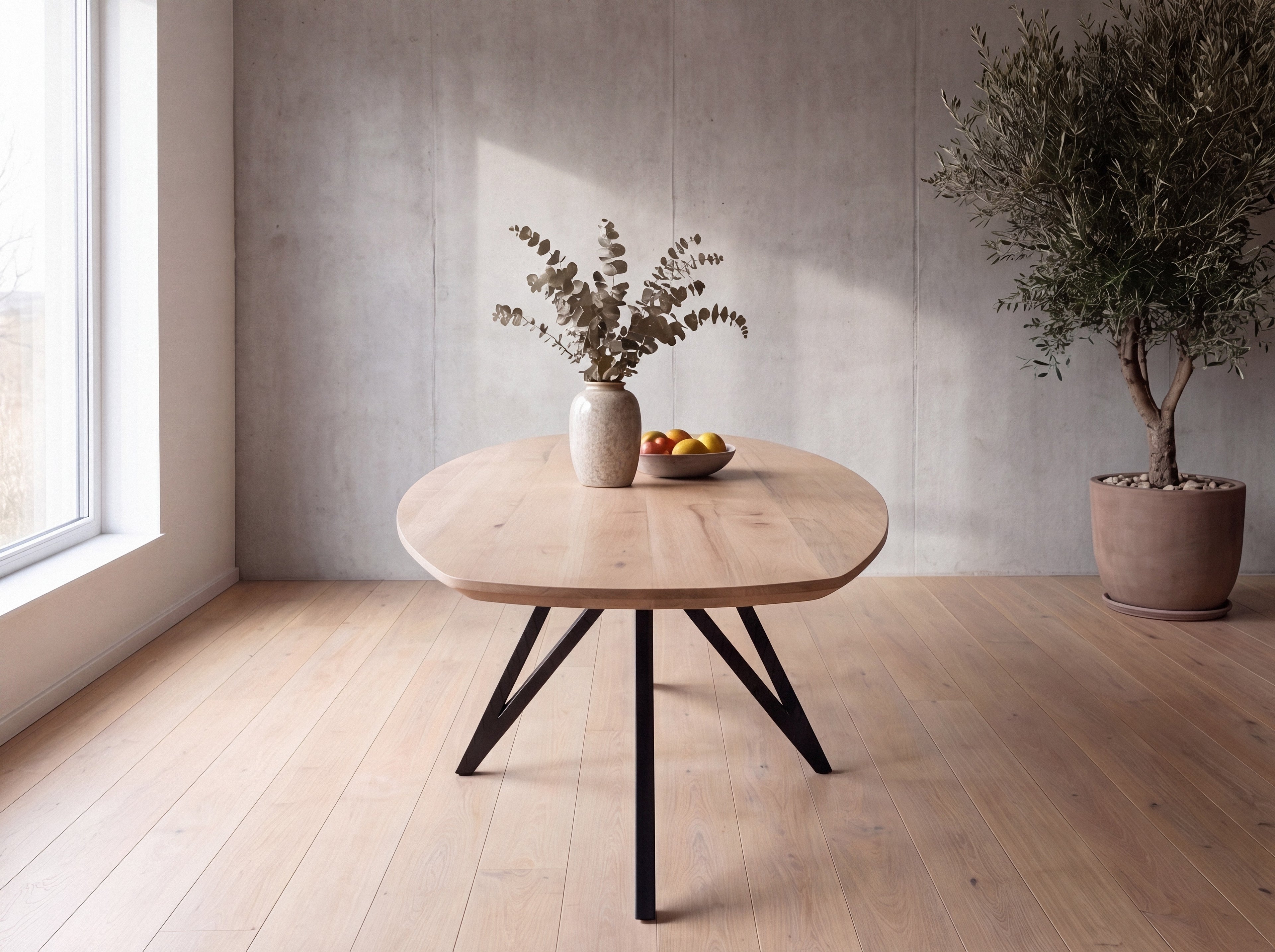 Zweeds ovale eiken eettafel Bjarni