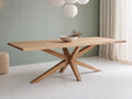 Eiken boomstam eettafel Egor