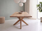 Eiken boomstam eettafel Egor