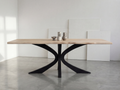 Eiken boomstam eettafel Jorn