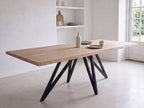 Eiken boomstam eettafel Isak