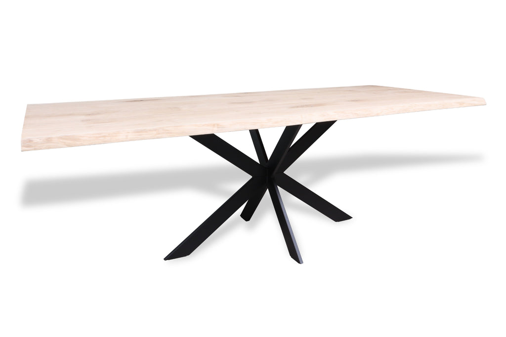 Eiken boomstam eettafel Claes