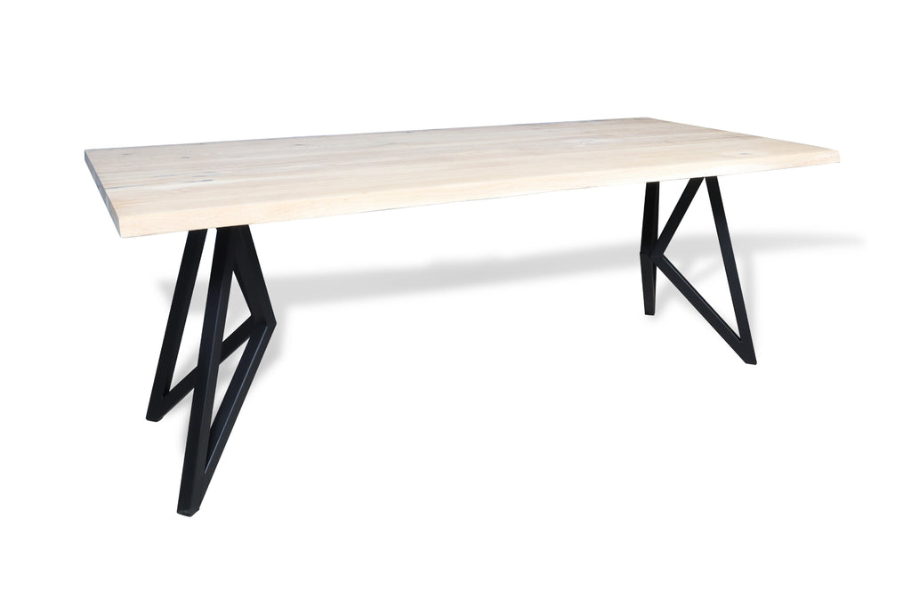 Eiken boomstam eettafel Davin