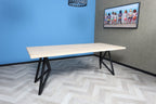 Eiken boomstam eettafel Davin