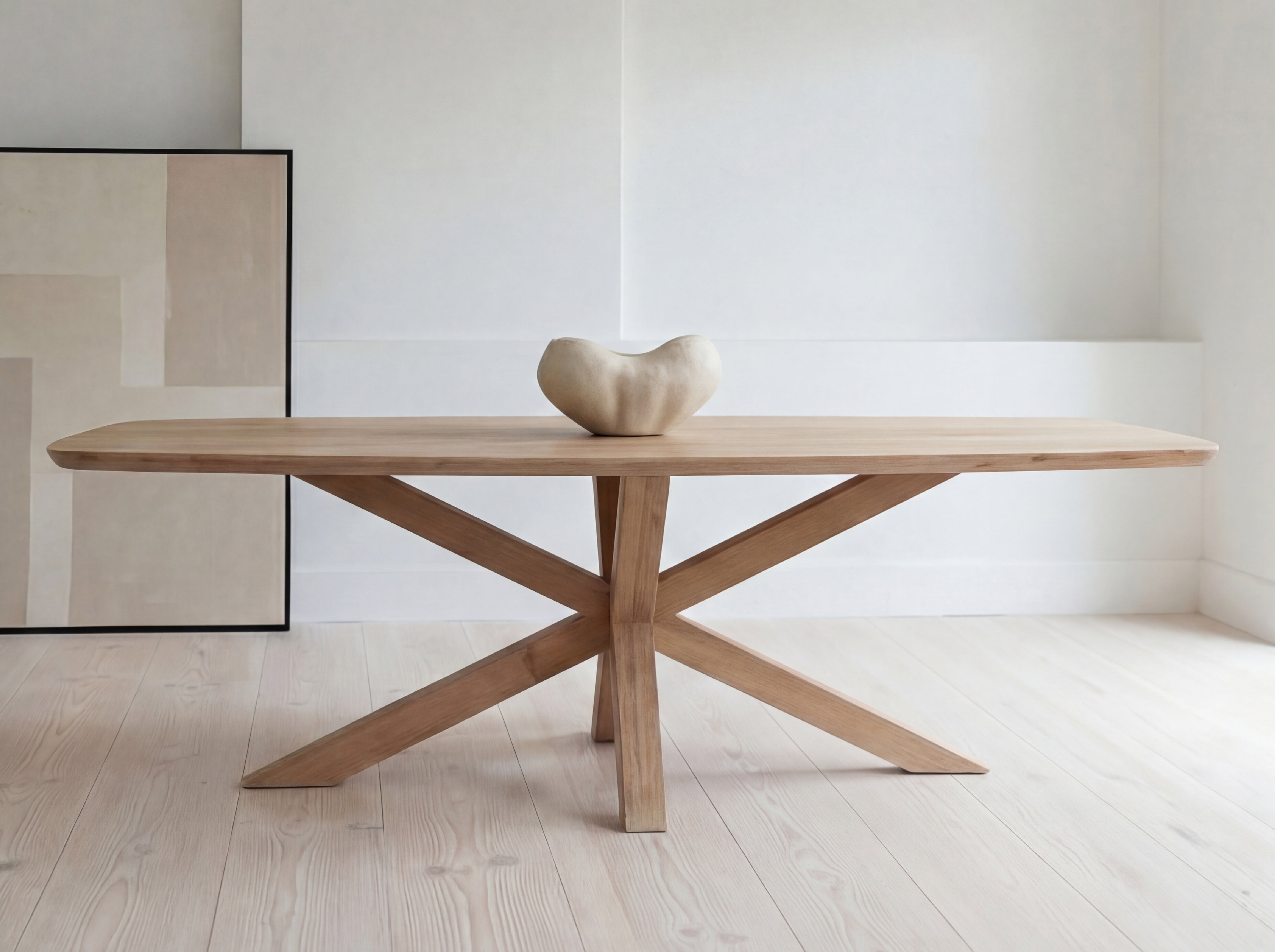 Deens ovale eiken eettafel Kjell