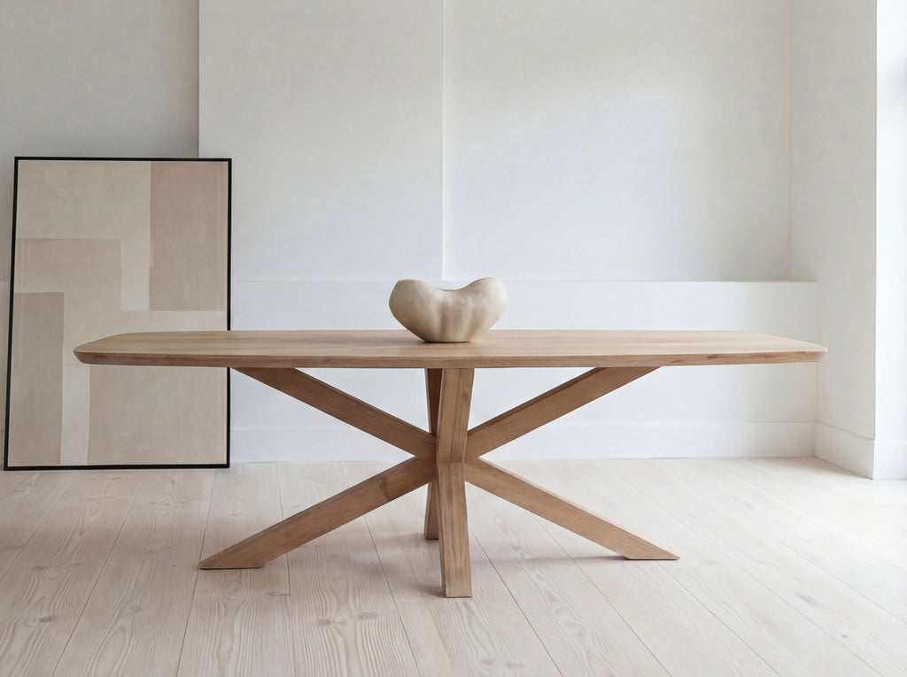 Deens ovale eiken eettafel Kjell