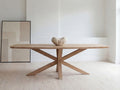 Deens ovale eiken eettafel Kjell
