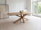 Deens ovale eiken eettafel Kjell