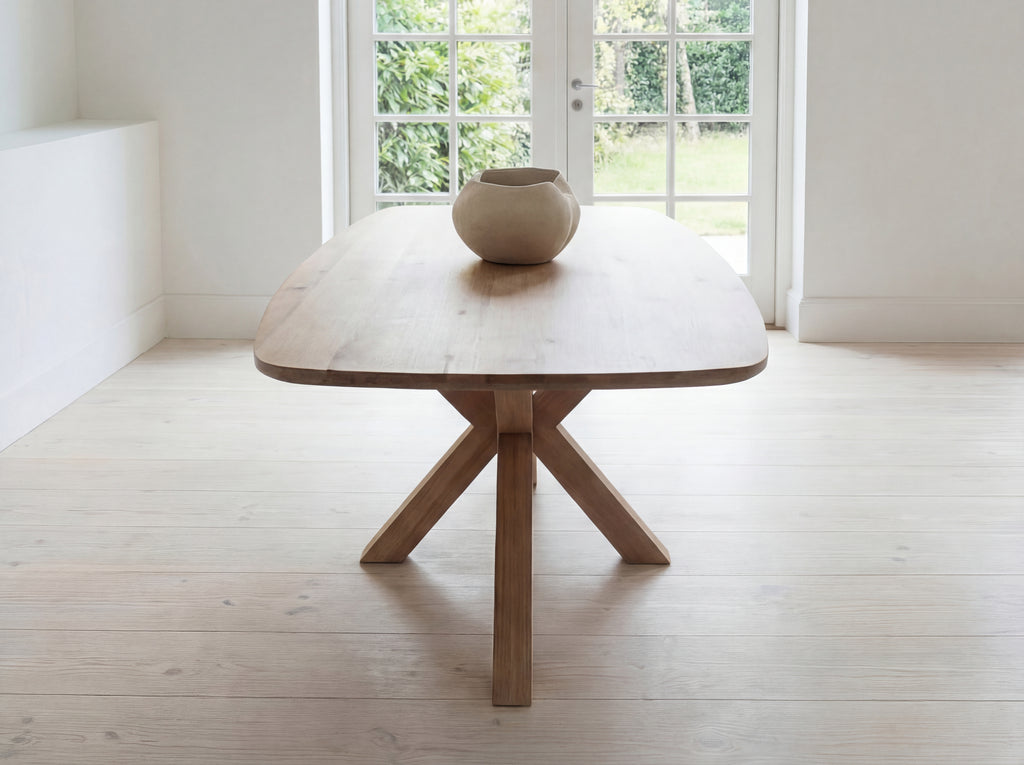 Deens ovale eiken eettafel Kjell